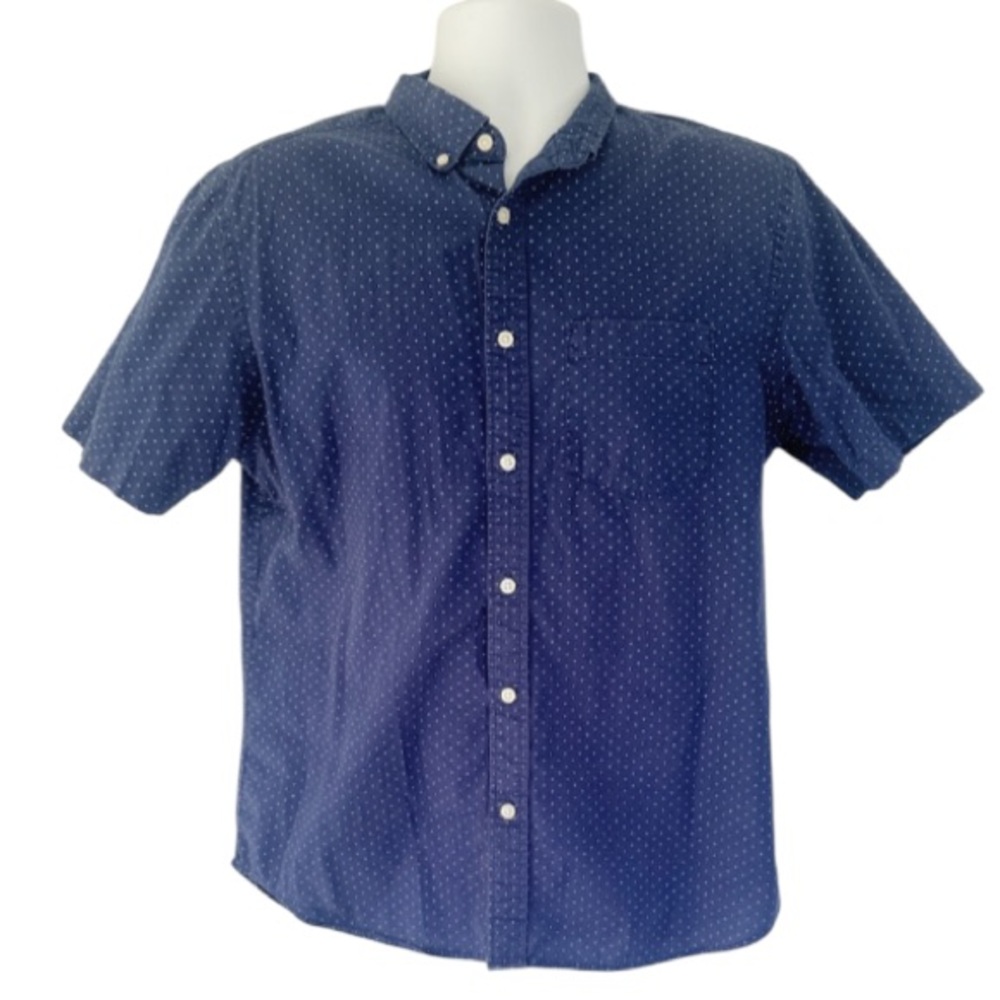 Old Navy The Classic Shirt slim fit blue short sleeve button down size medium